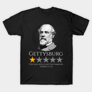 American Civil War - Robert E. Lee - Gettysburg - History Meme T-Shirt